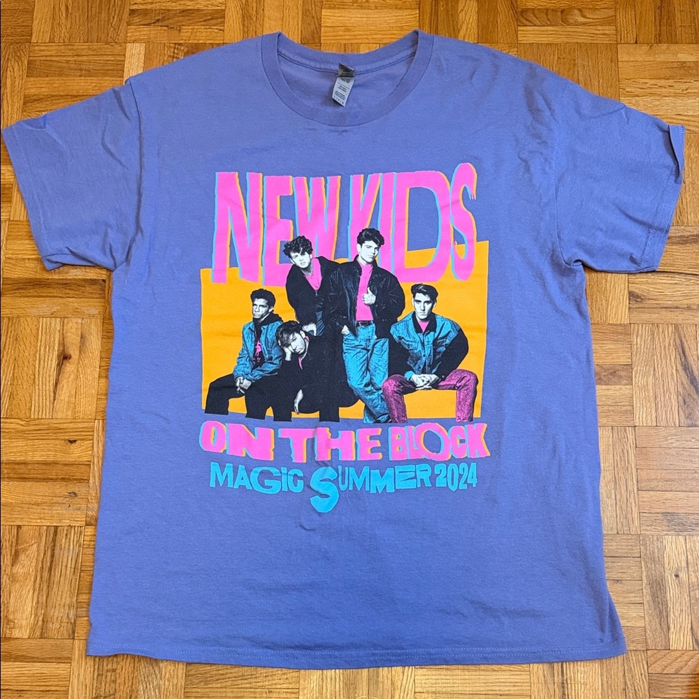 New Kids on the Block Magic Summer 2024 Graphic Tee - Purple
